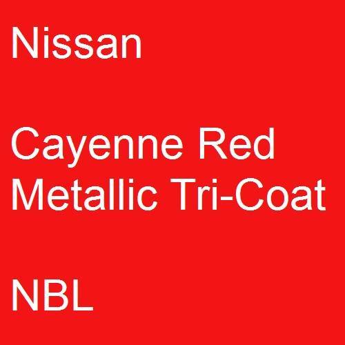 Nissan, Cayenne Red Metallic Tricoat, NBL.